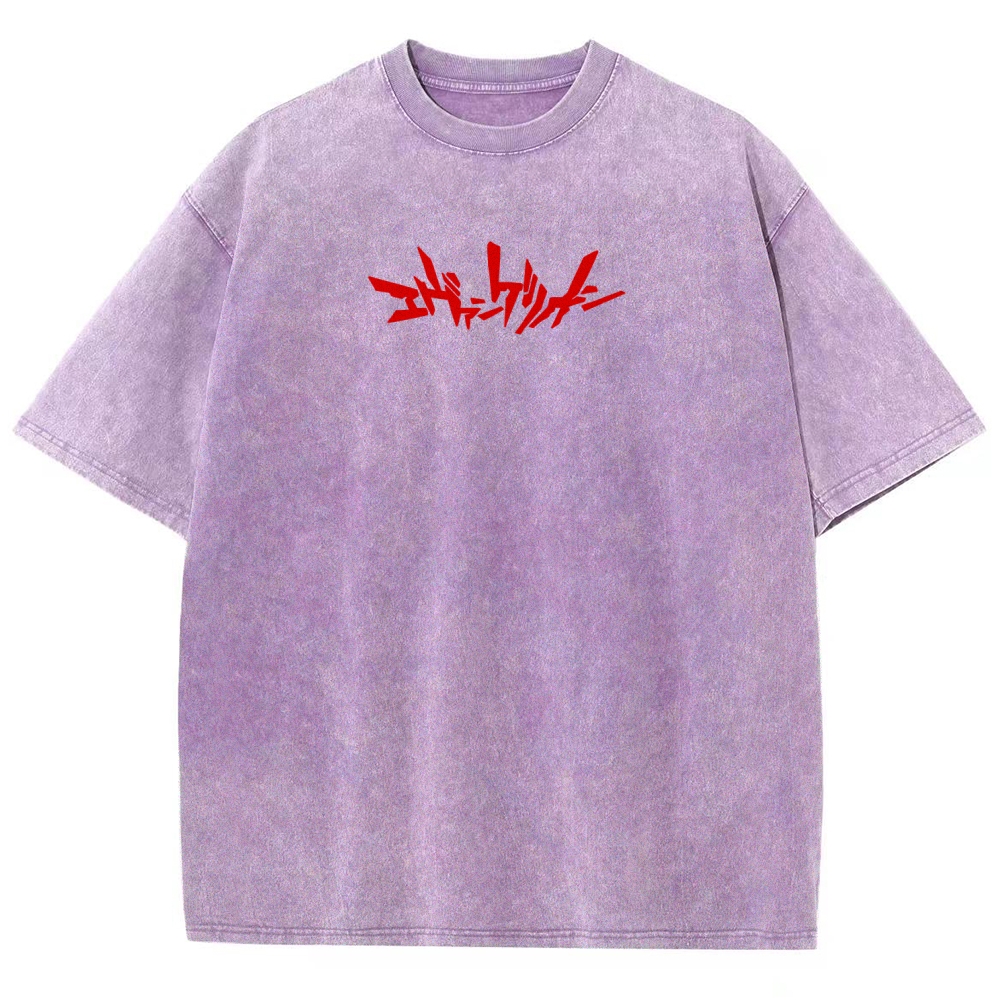 Neon Genesis Evangelion Unisex Fit Washed T-Shirt 2605003357
