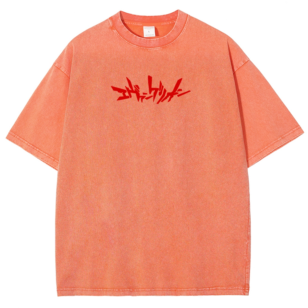Neon Genesis Evangelion Unisex Fit Washed T-Shirt 2605003357