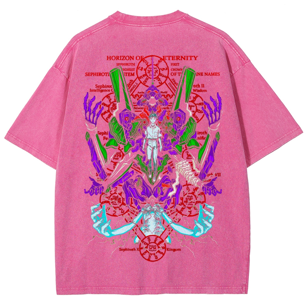 Neon Genesis Evangelion Unisex Fit Washed T-Shirt 2605003357