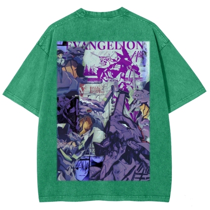 Neon Genesis Evangelion Unisex Fit Washed T-Shirt 2605003395