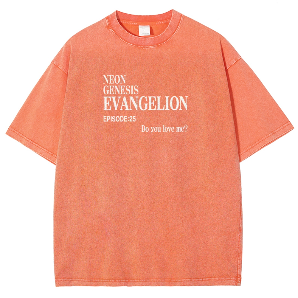 Neon Genesis Evangelion Unisex Fit Washed T-Shirt 2605003407