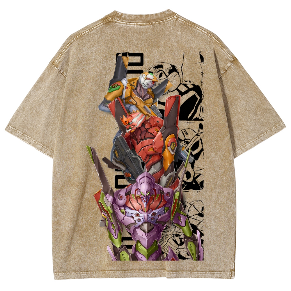 Neon Genesis Evangelion Unisex Fit Washed T-Shirt 2605003424