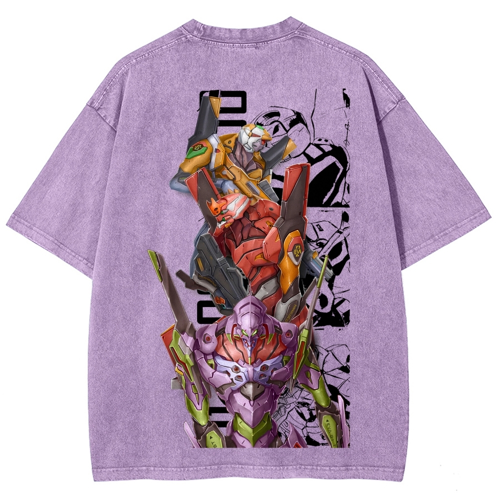 Neon Genesis Evangelion Unisex Fit Washed T-Shirt 2605003424