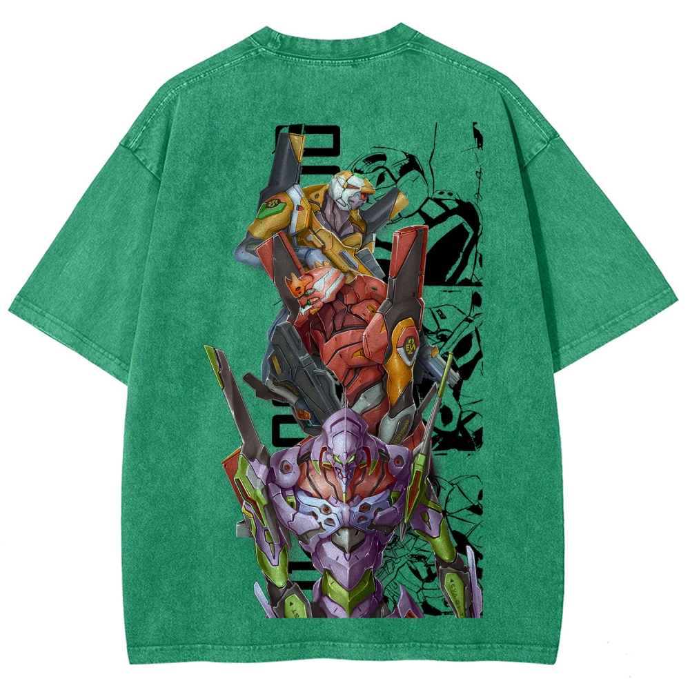 Neon Genesis Evangelion Unisex Fit Washed T-Shirt 2605003424