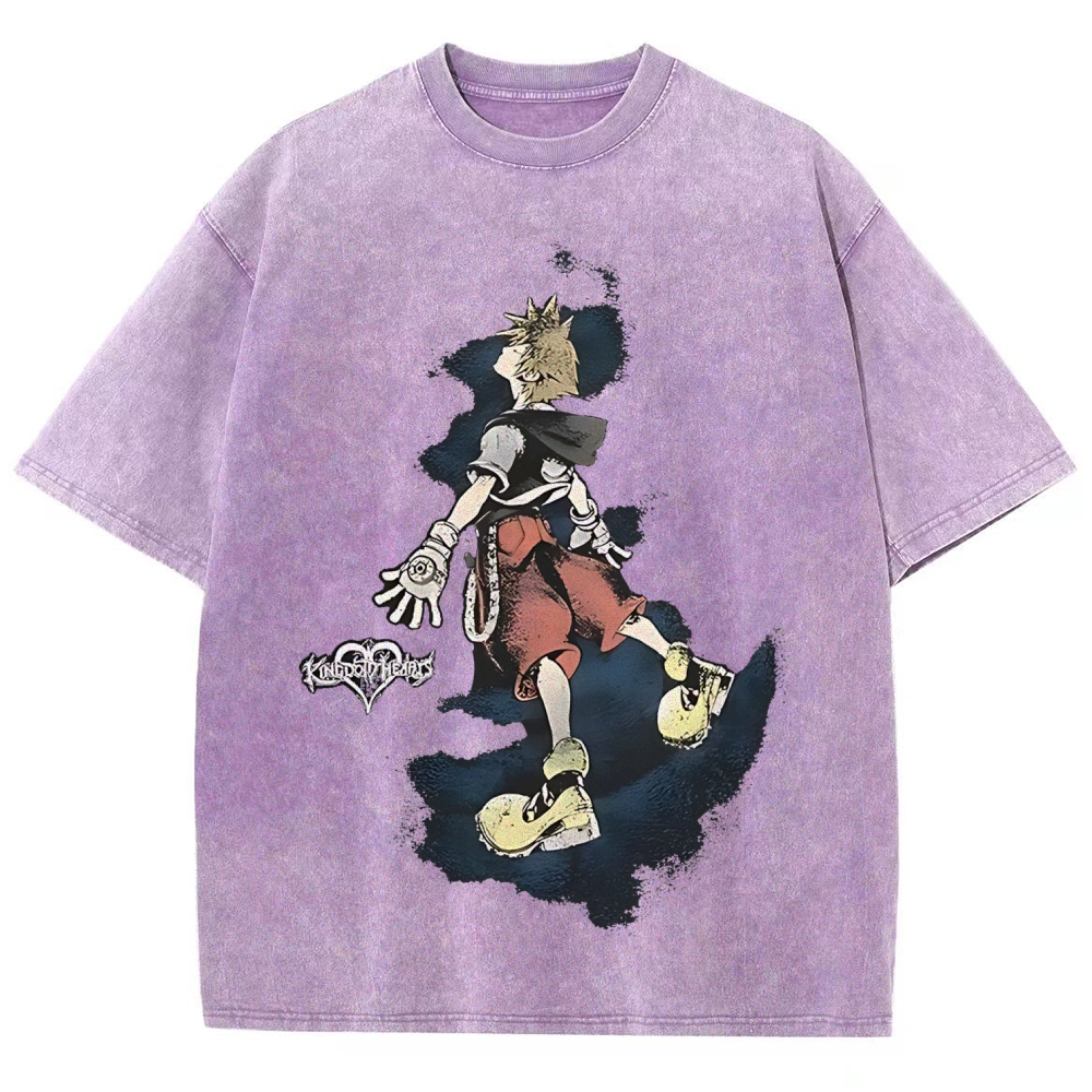 Kingdom Hearts Sora Unisex Fit Washed T-Shirt