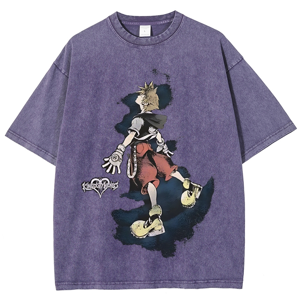Kingdom Hearts Sora Unisex Fit Washed T-Shirt