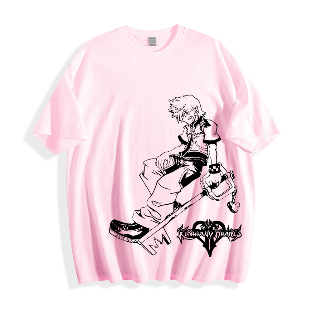 Kingdom Hearts Sora Unisex Cotton Printed T-shirt 