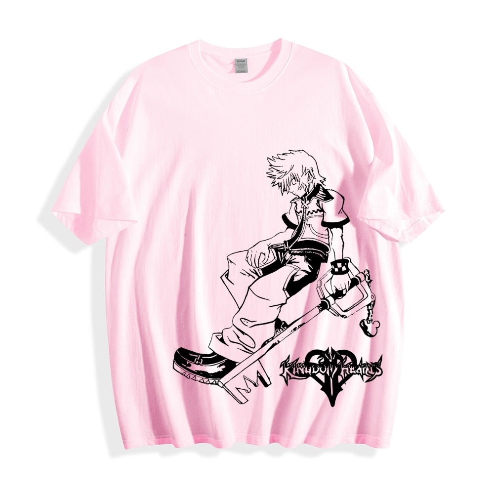 Kingdom Hearts Sora Unisex Cotton Printed T-shirt 