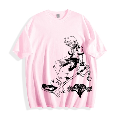 Kingdom Hearts Sora Unisex Cotton Printed T-shirt 