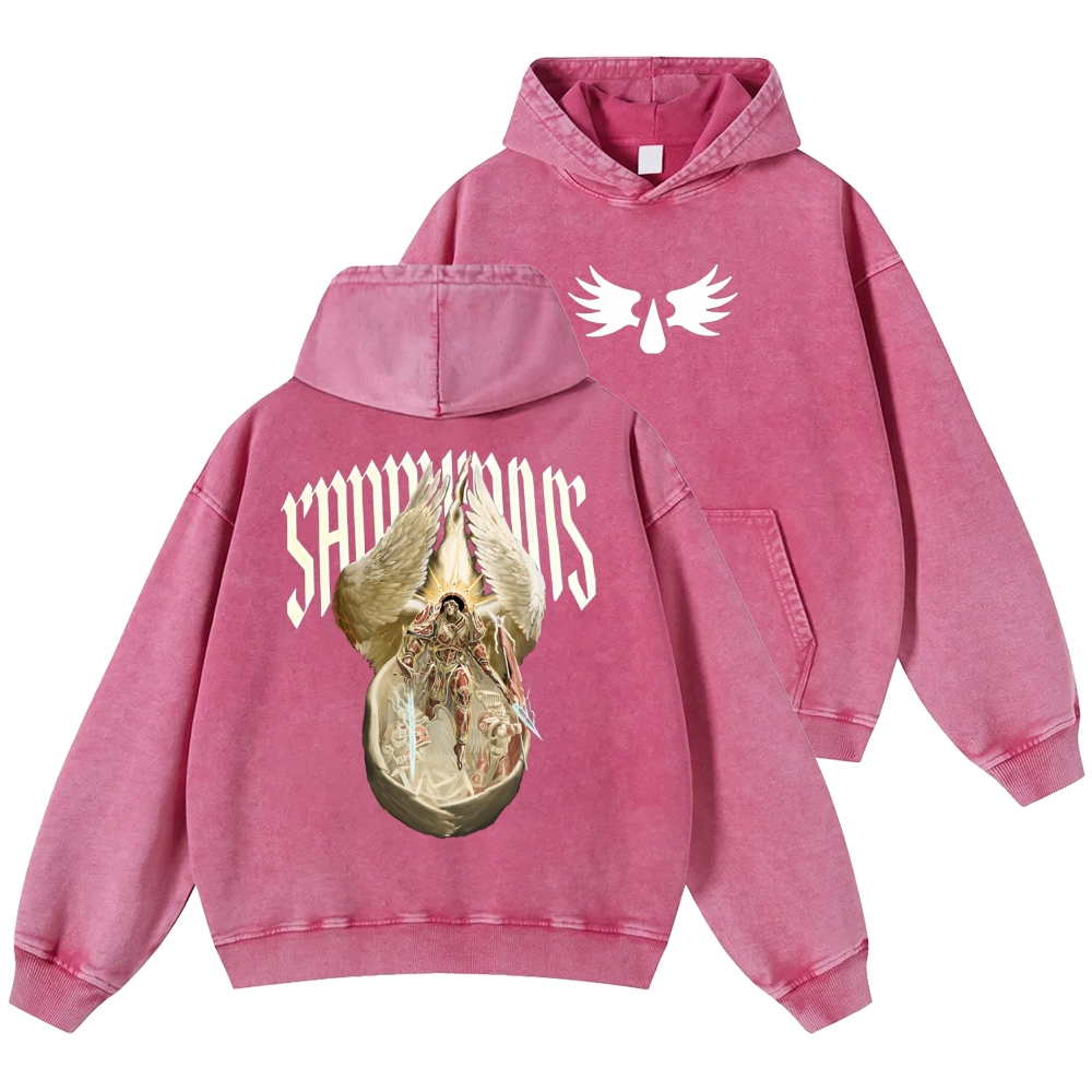 Warhammer 40K Printed Unisex Washed Hoodie