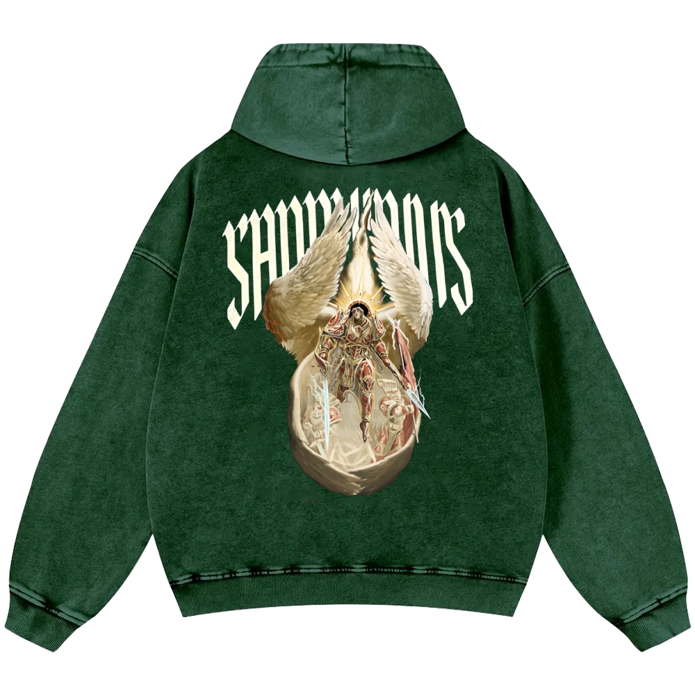 Warhammer 40K Printed Unisex Washed Hoodie