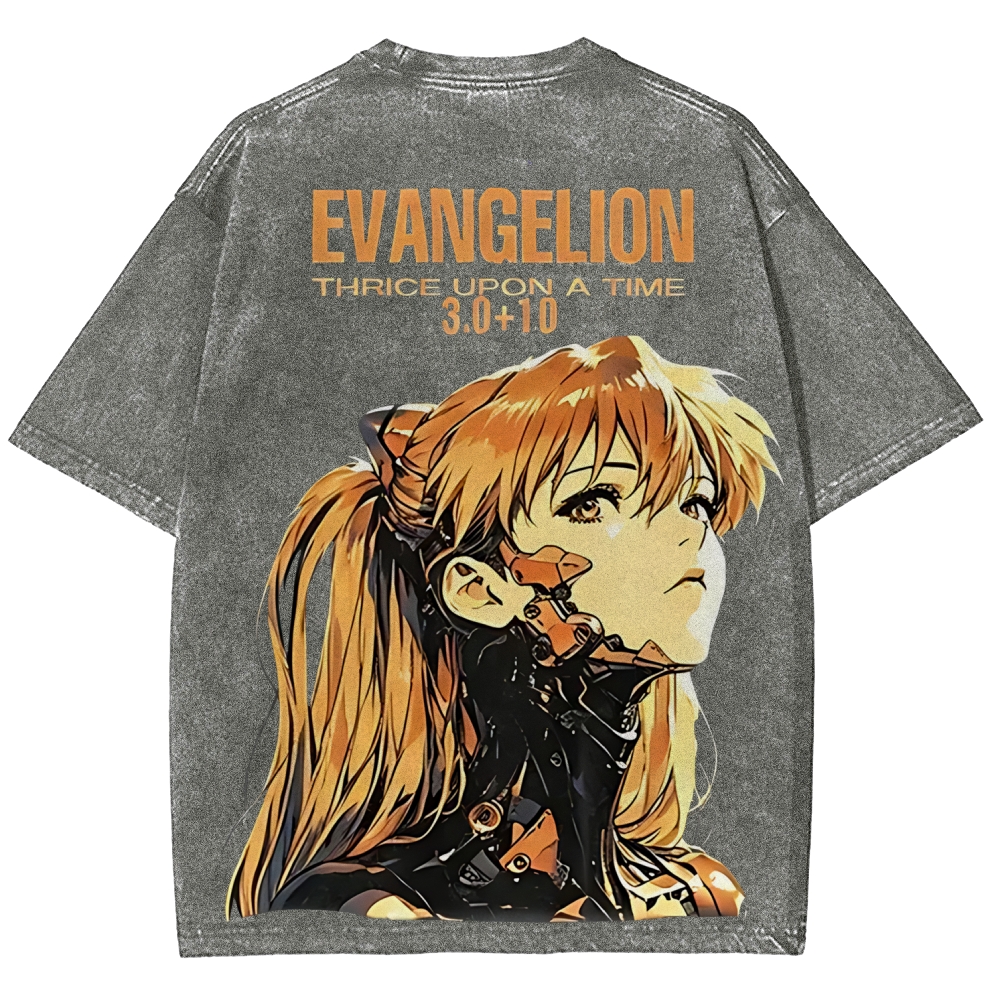 Neon Genesis Evangelion Vintage Unisex Washed T-Shirt