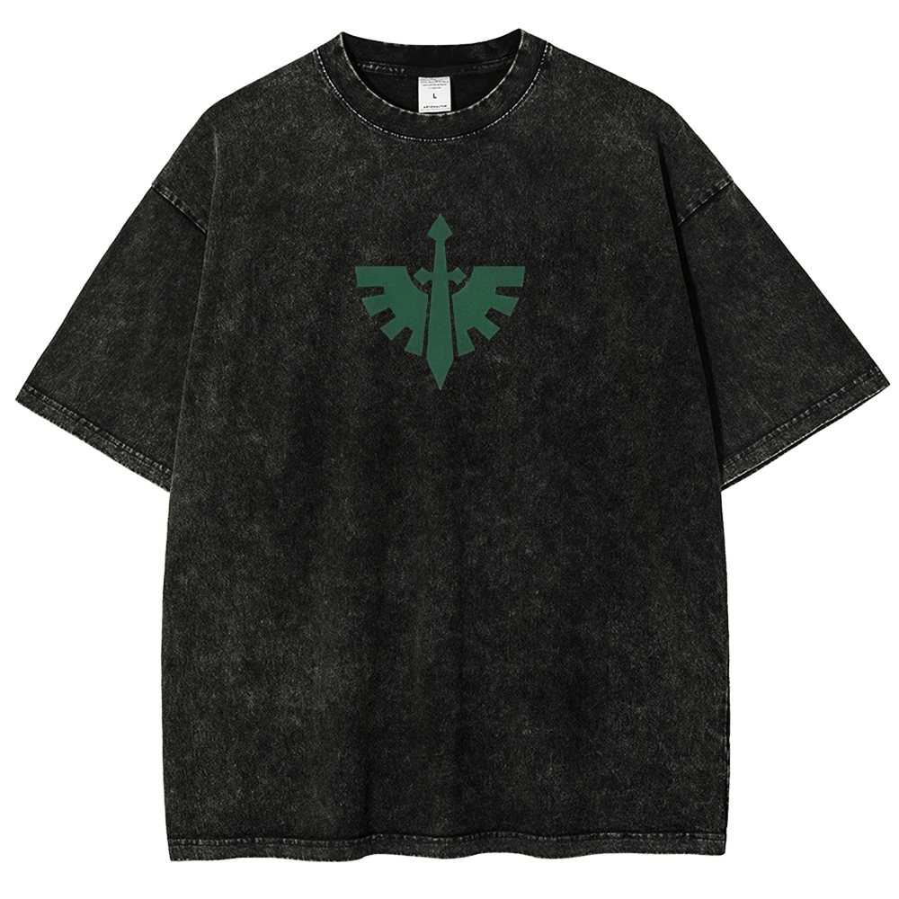 Warhammer 40k Lion El'Jonson Printed Unisex Washed T-Shirt