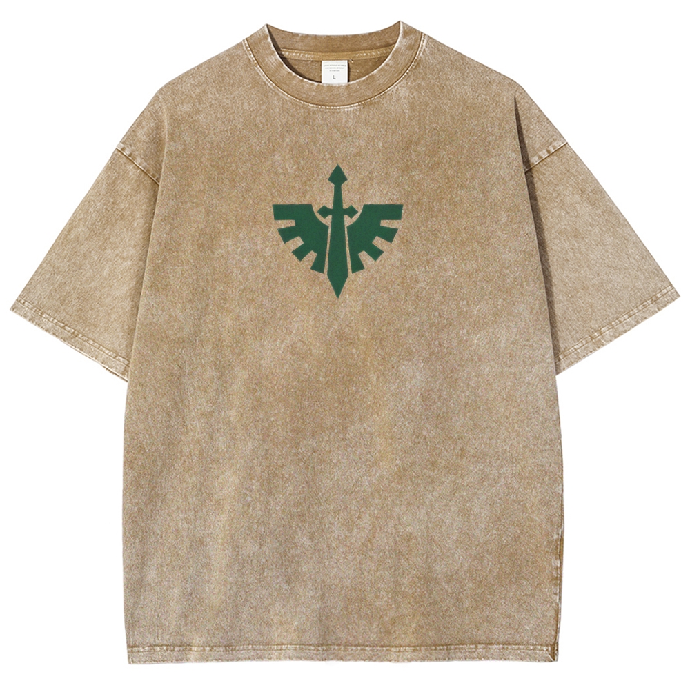 Warhammer 40k Lion El'Jonson Printed Unisex Washed T-Shirt