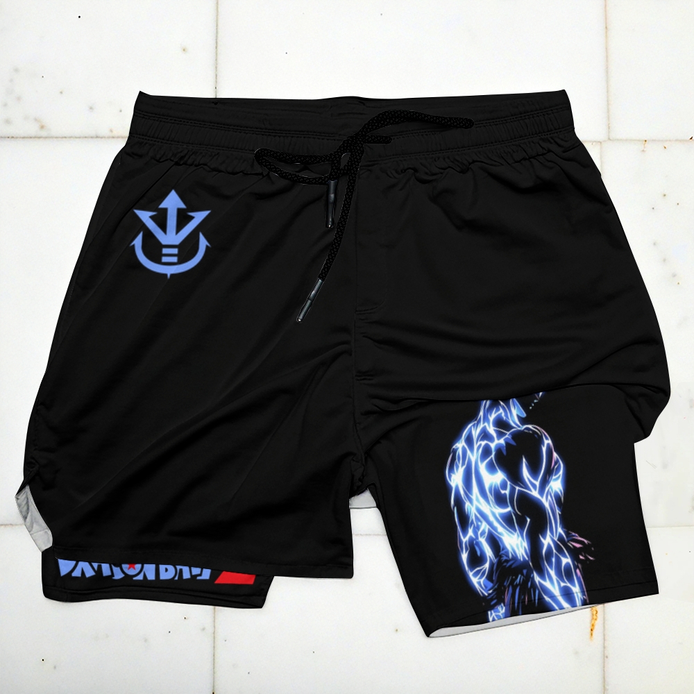 Dragon Ball Print Men's Fitness shorts