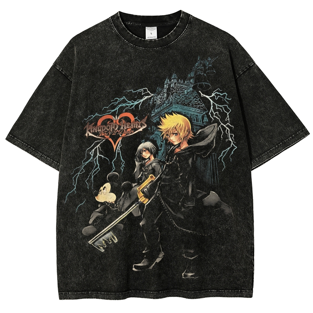 Kingdom Hearts 358/2 Days Roxas Printed Unisex Oversized T-shirt