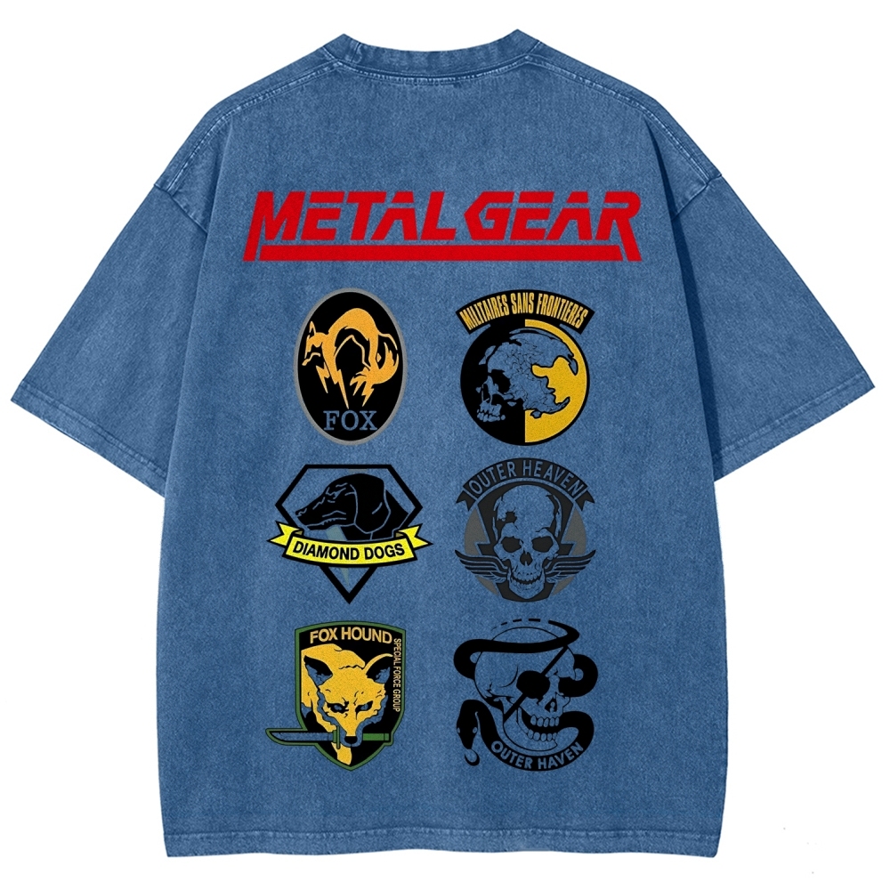 Metal Gear Solid Vintage Unisex Washed T-Shirt