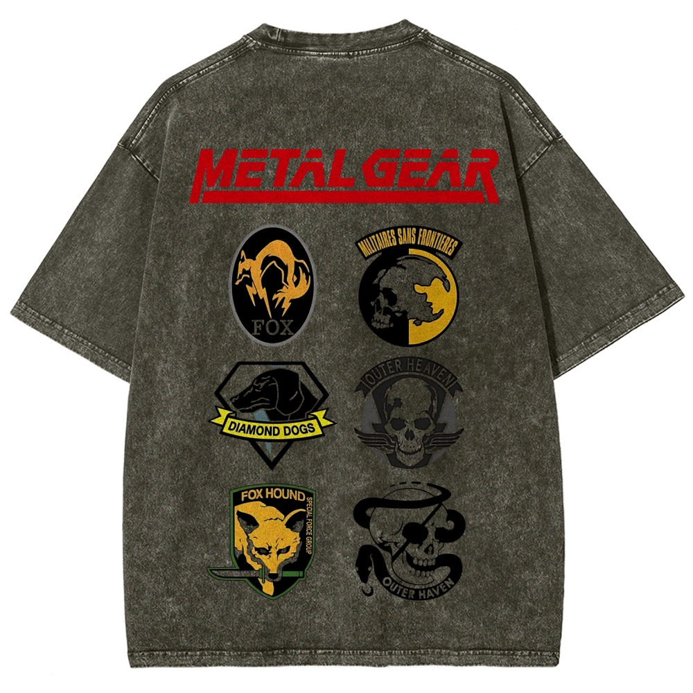 Metal Gear Solid Vintage Unisex Washed T-Shirt