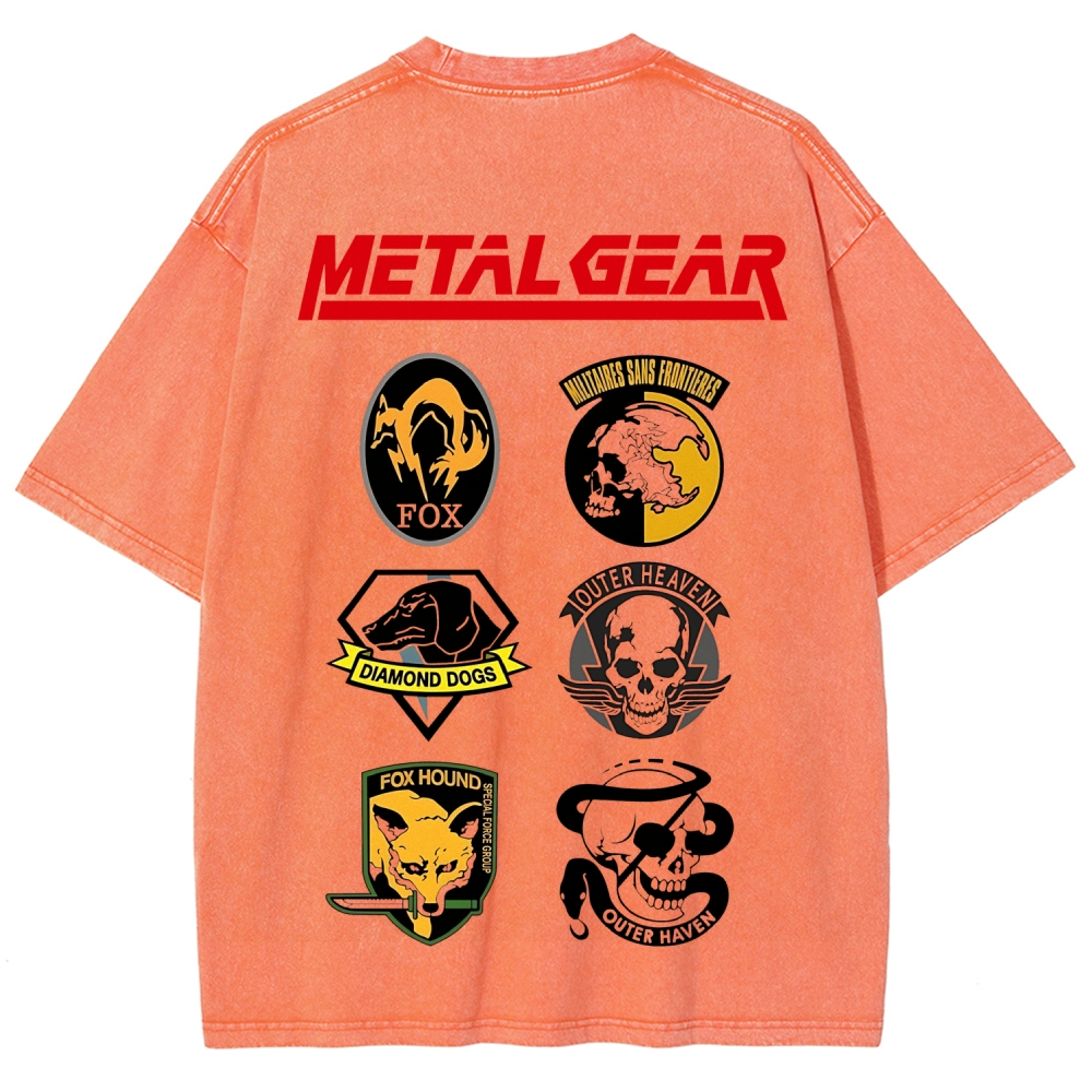 Metal Gear Solid Vintage Unisex Washed T-Shirt