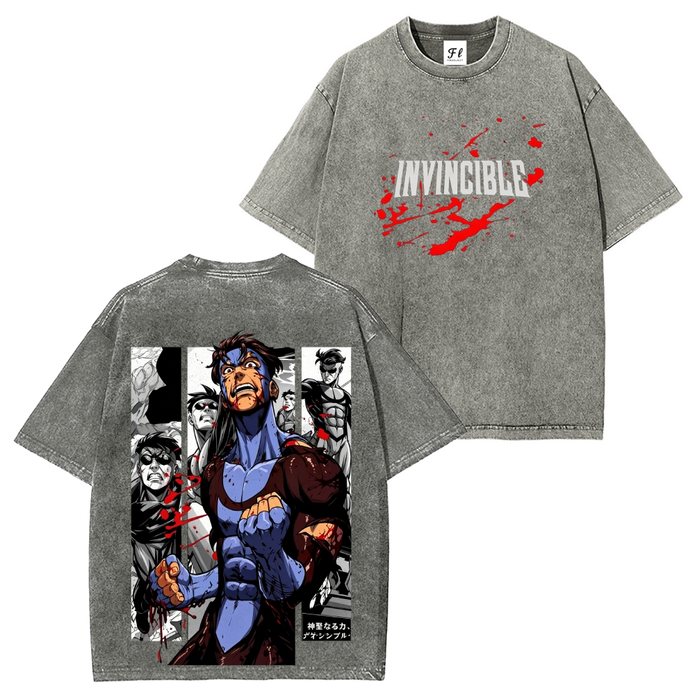 Invincible Vintage Unisex Washed T-Shirt