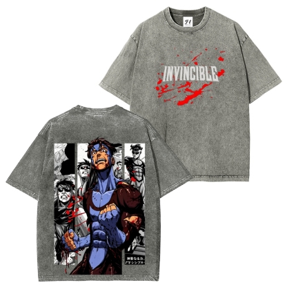 Invincible Vintage Unisex Washed T-Shirt