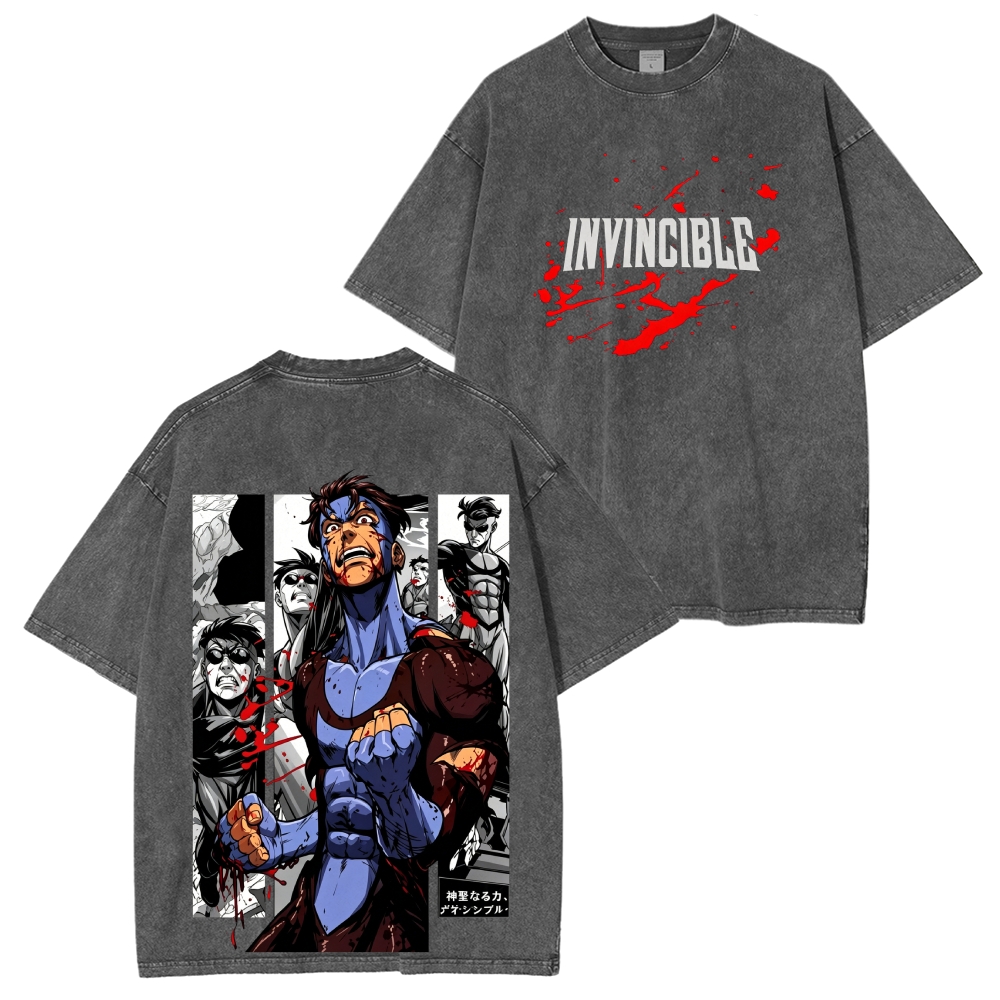 Invincible Vintage Unisex Washed T-Shirt