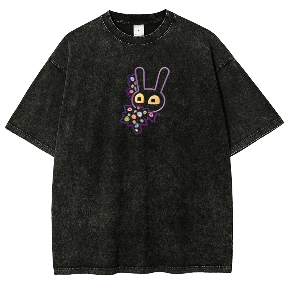 Jax The Amazing Digital Circus Printed Unisex Washed T-Shirt 