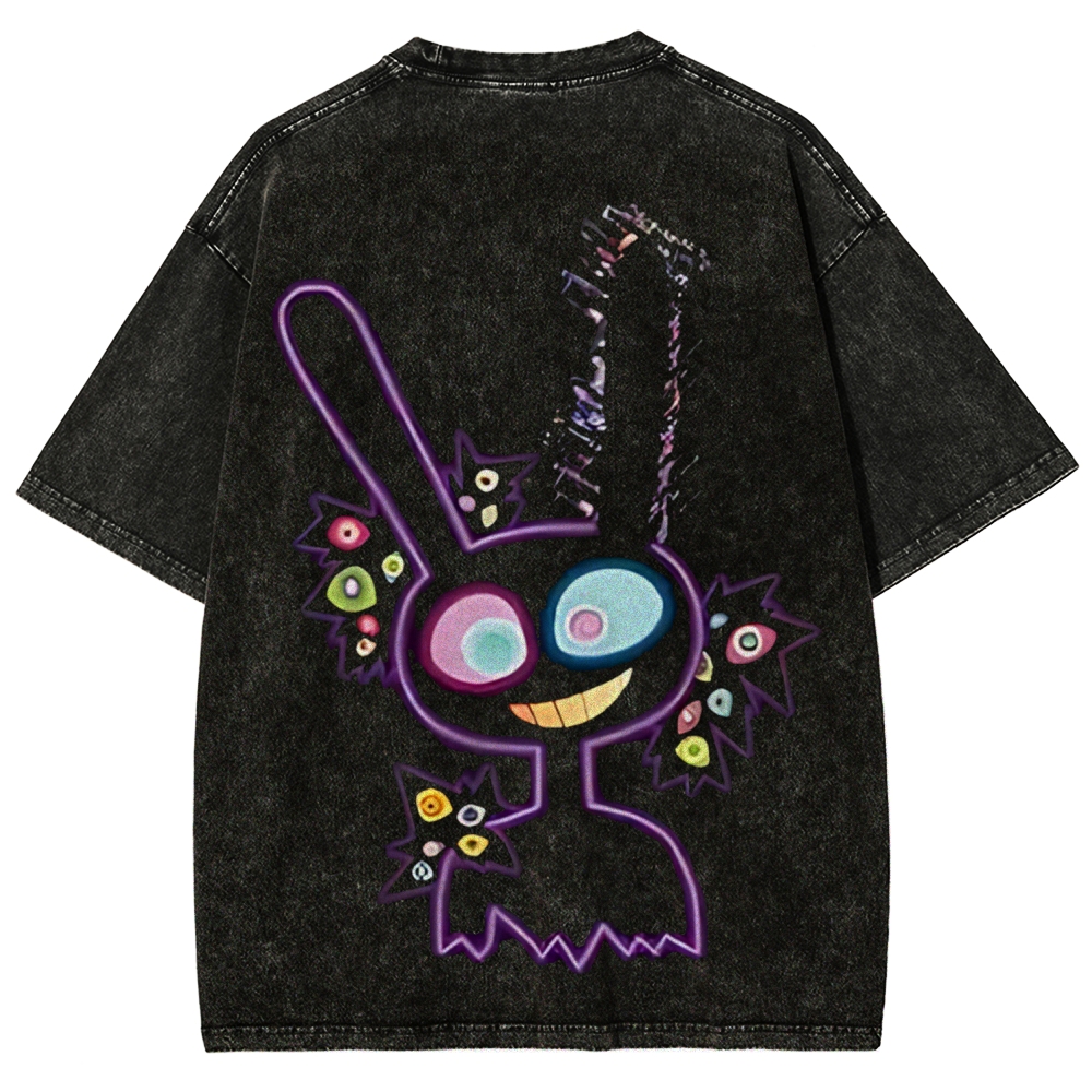 Jax The Amazing Digital Circus Printed Unisex Washed T-Shirt 