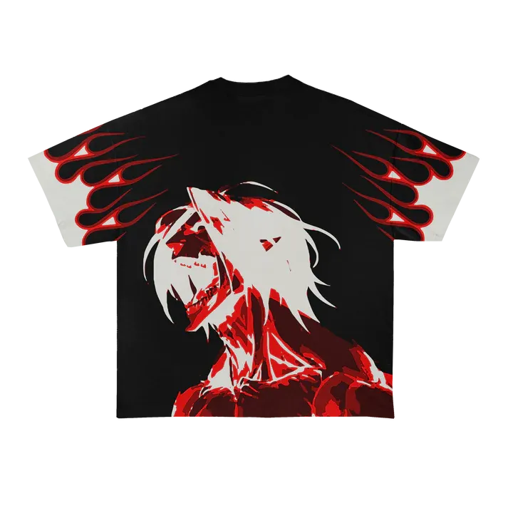 Attack on Titans Printed Unisex Washed T-Shirt