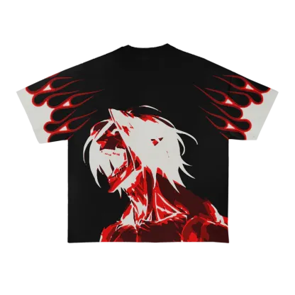 Attack on Titans Printed Unisex Washed T-Shirt