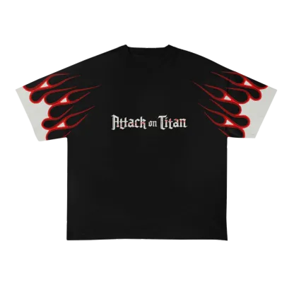 Attack on Titans Printed Unisex Washed T-Shirt
