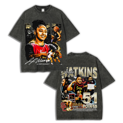 Unisex Fit Washed T-Shirt JUJU WATKINS Tee