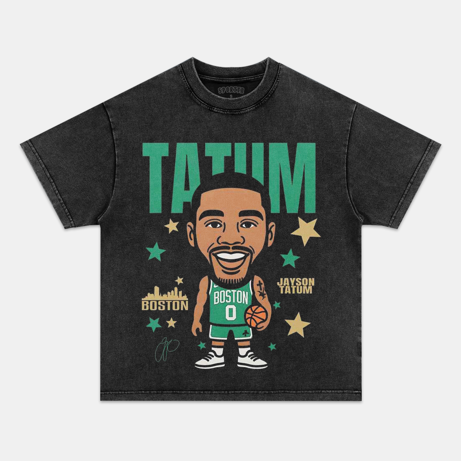 JAYSON TATUM CARTOON TEE