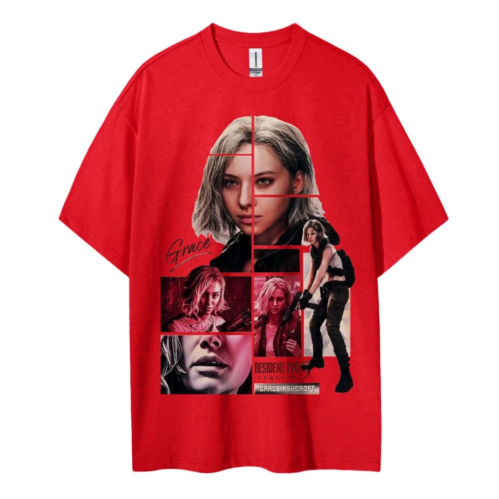 Resident Evil Printed Oversized Unisex Cotton T-shirt