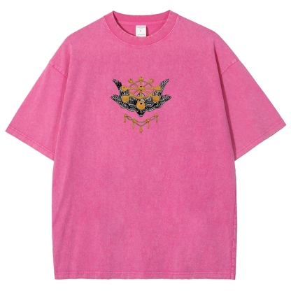 Jujutsu Kaisen Mahoraga Printed Unisex Washed T-Shirt