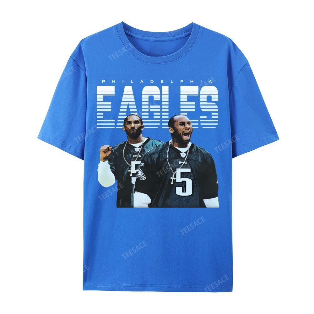 VINTAGE Unisex-Adult TEE | EAGLES KOBE Classic Washed Denim