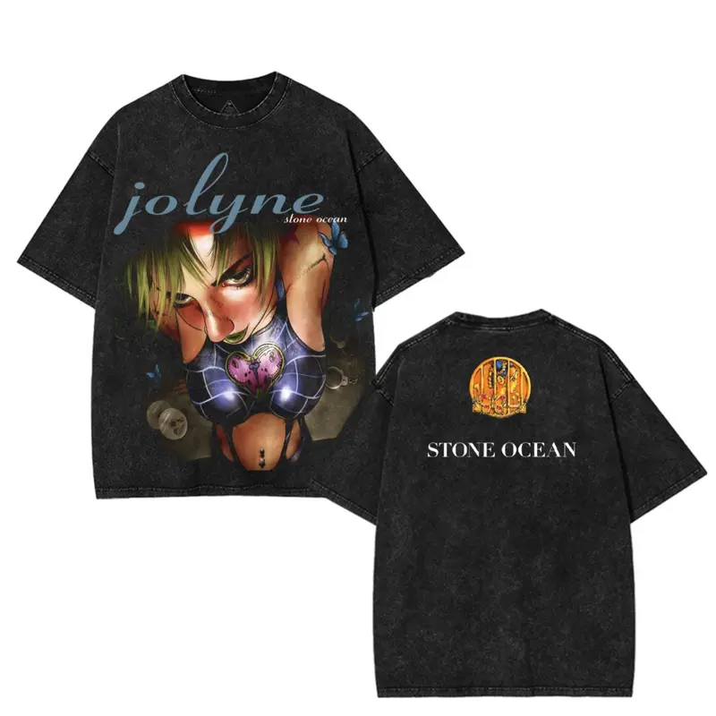 JoJo's Bizarre Adventure Vintage Unisex Washed T-Shirt