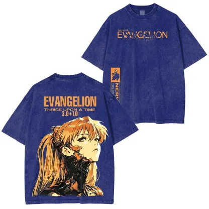 Neon Genesis Evangelion Vintage Unisex Washed T-Shirt