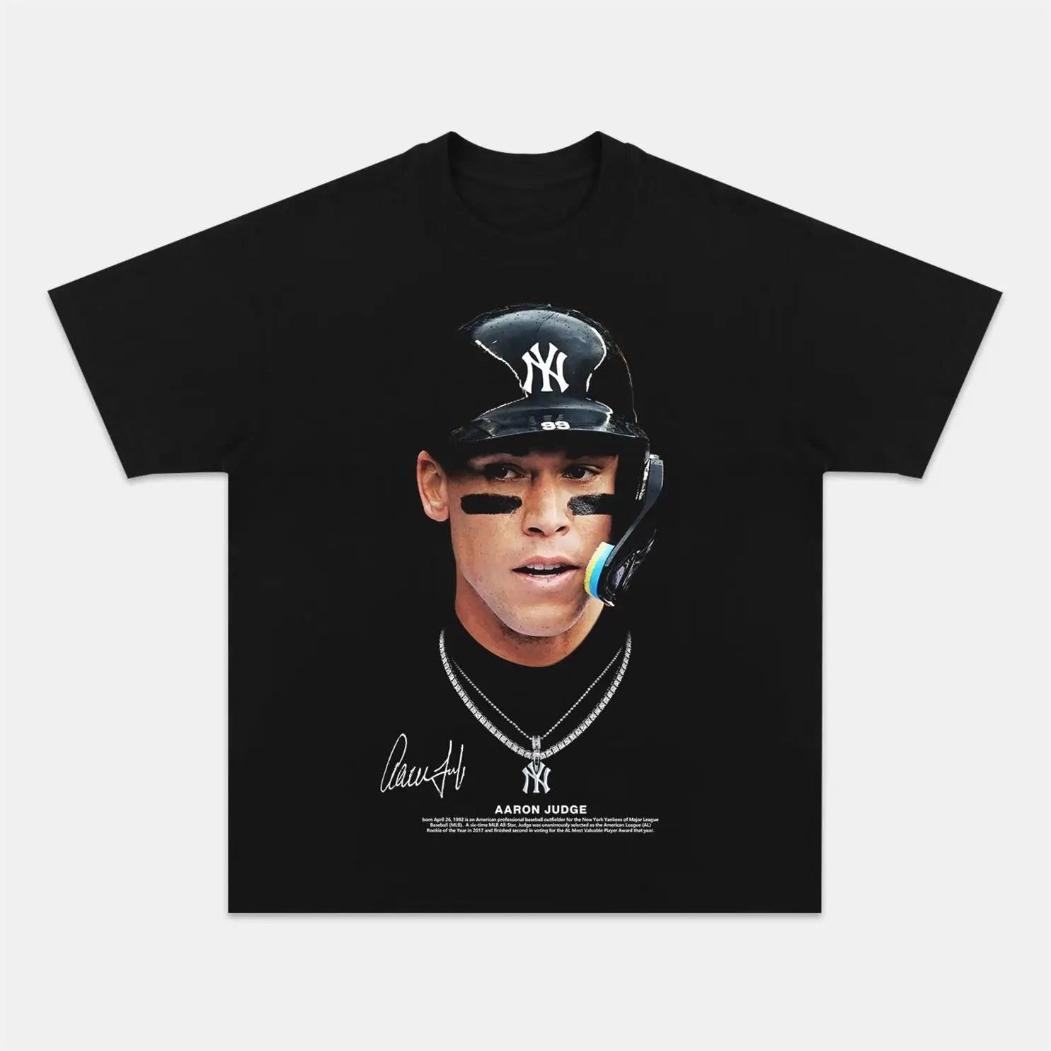 Unisex-Adult Ultra Cotton Washed T-Shirt Graphic AARON JUDGE TEE