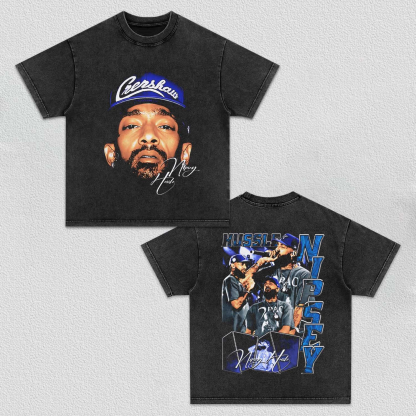 Unisex-Adult Ultra Cotton Washed T-Shirt Graphic Hussle & Motivate TEE