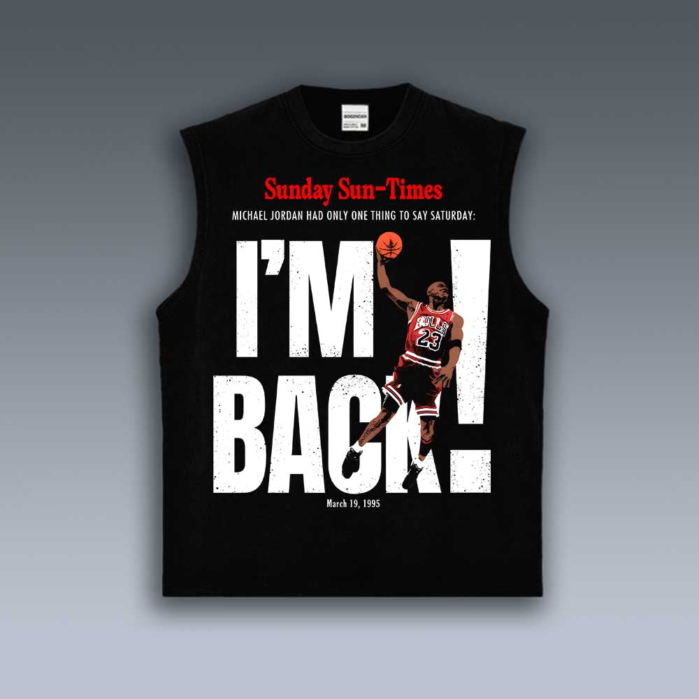 VINTAGE TANK TOP | MICHAEL JORDAN I AM BACK 4.6