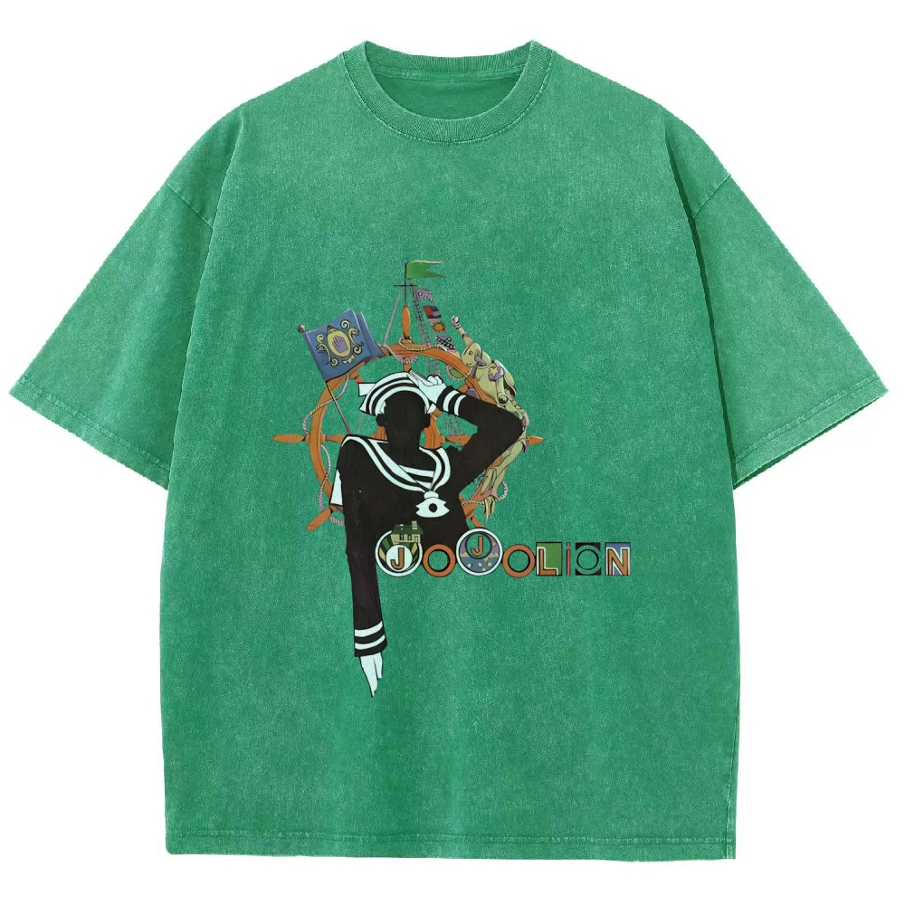 Josuke Higashikata JoJo's Bizarre Adventure  Printed Unisex Washed T-Shirt
