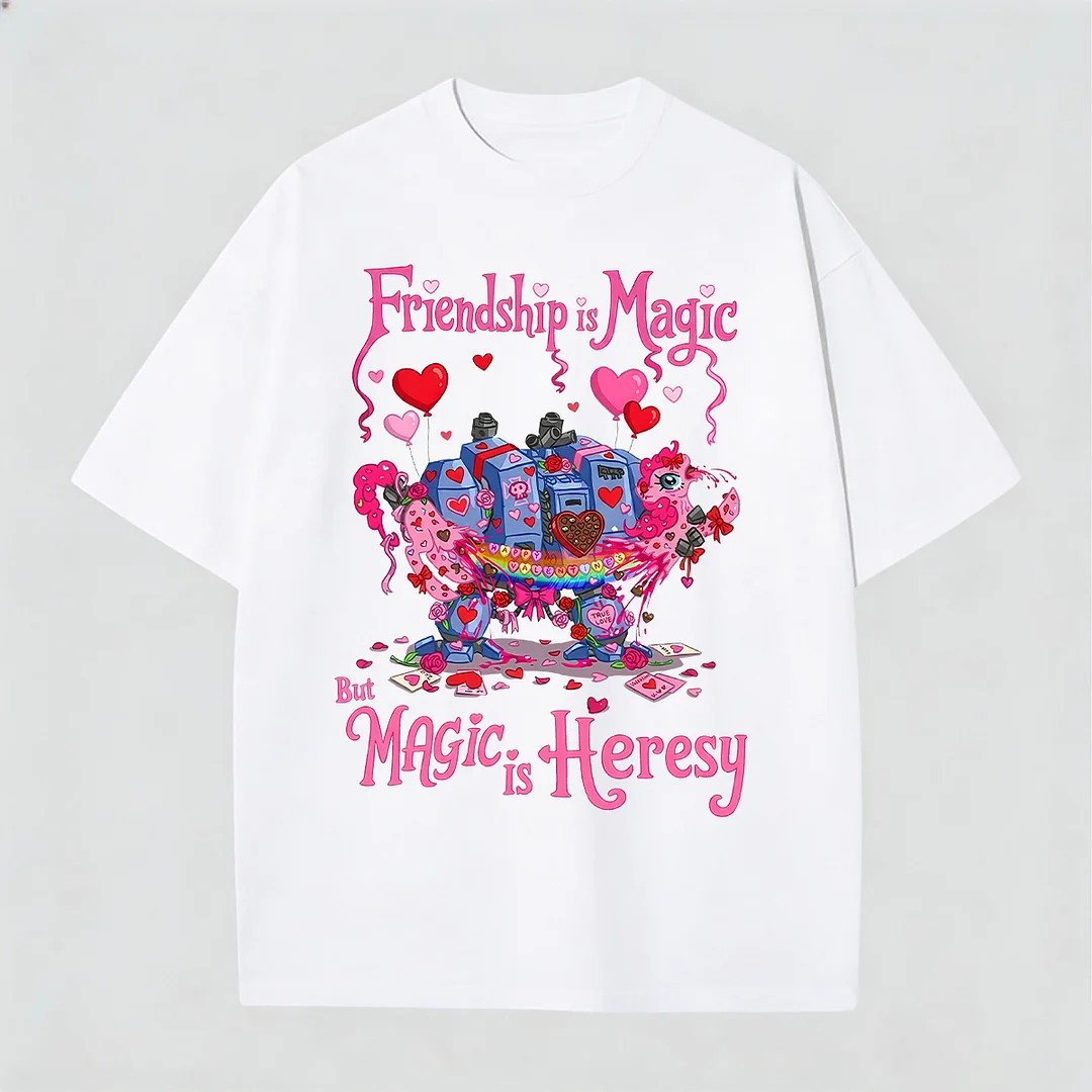 My Little Pony Warhammer 40K Printed Unisex Cotton T-Shirt