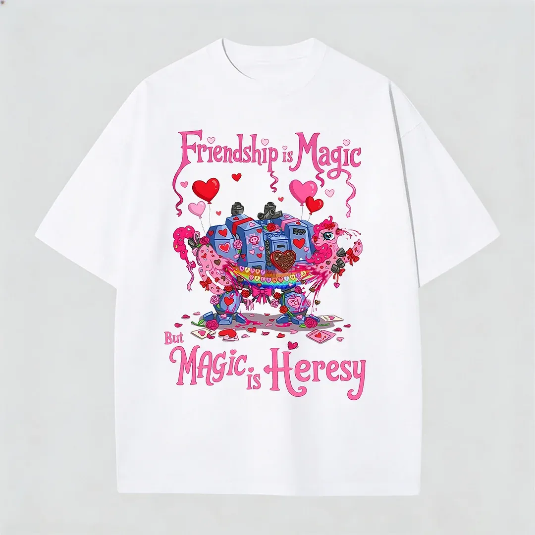 My Little Pony Warhammer 40K Printed Unisex Cotton T-Shirt