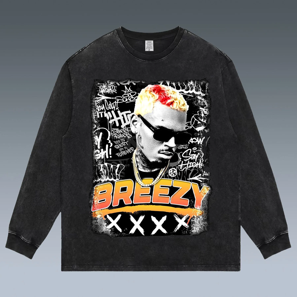 VINTAGE LONG SLEEVE TEE | Chris Brown