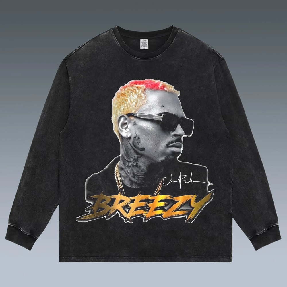 VINTAGE LONG SLEEVE TEE | Chris Brown