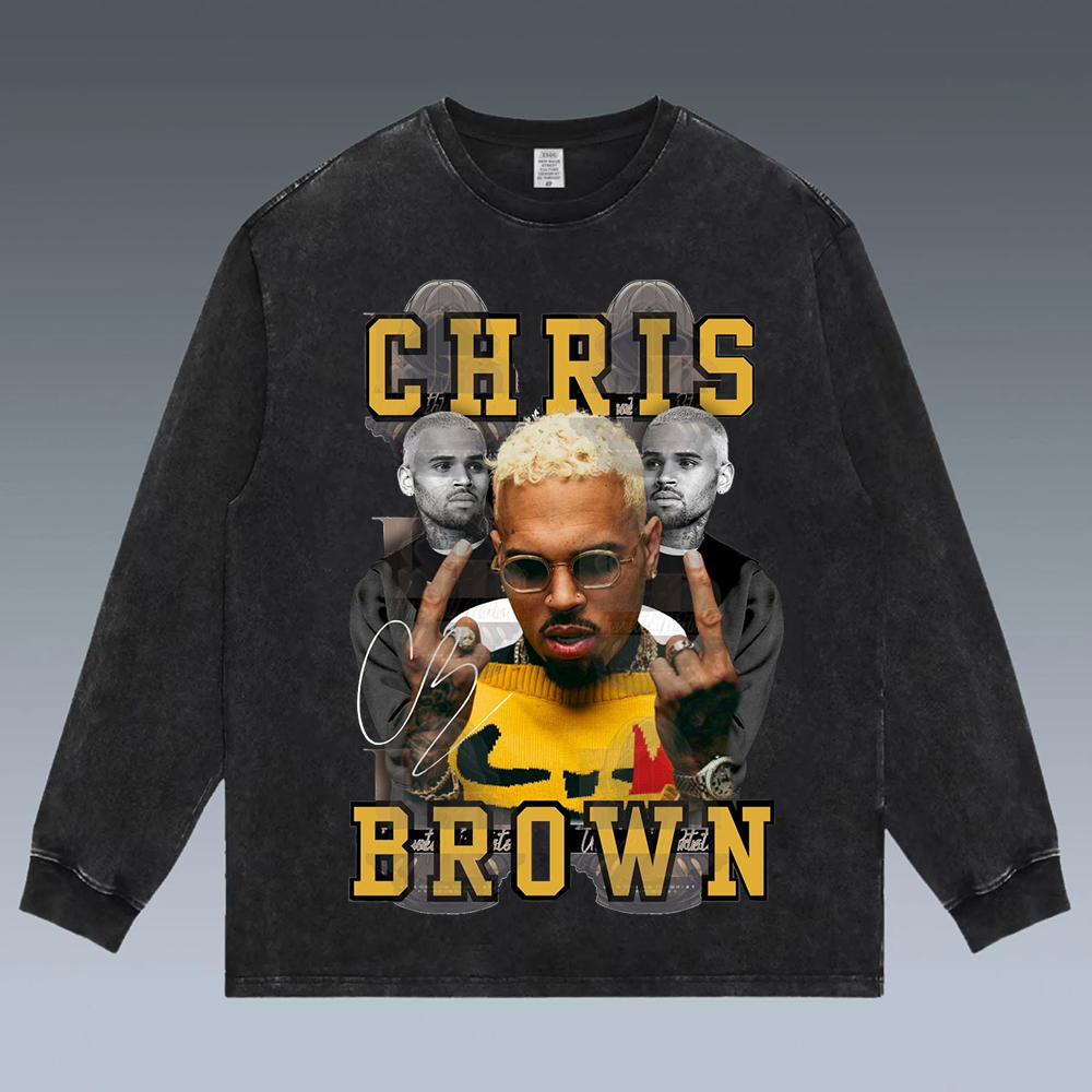 VINTAGE LONG SLEEVE TEE | Chris Brown
