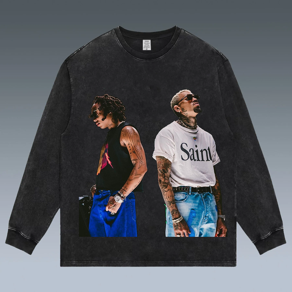 VINTAGE LONG SLEEVE TEE | Chris Brown
