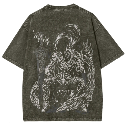Solo Leveling Igris Printed Unisex Washed T-Shirt