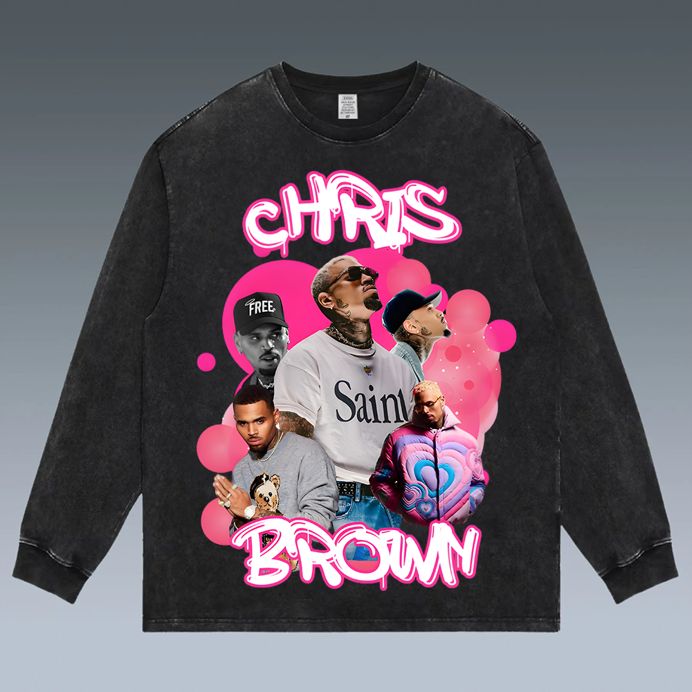 VINTAGE LONG SLEEVE TEE | Chris Brown